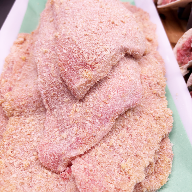 Macelleria da Aldo | Fettine panate di vitella panate con il pane in vendita nella nostra macelleria