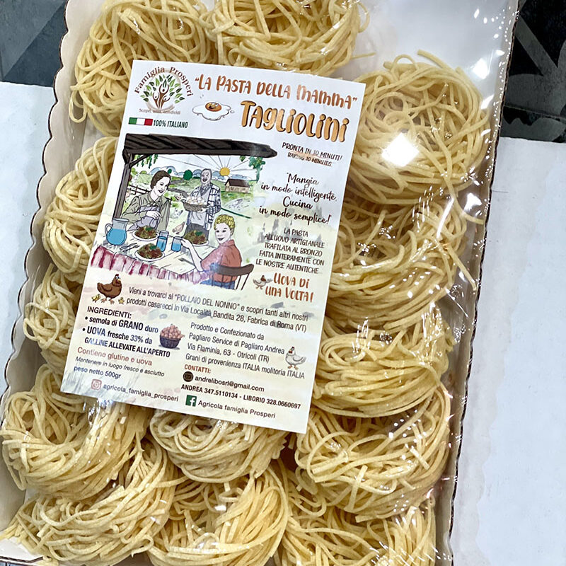 Macelleria da Aldo - Pasta all'uovo artigianale trafilata al bronzo, fatta interamente con le autentiche uova di una volta della Famiglia Prosperi Località Bandita - Fabrica di Roma (VT)