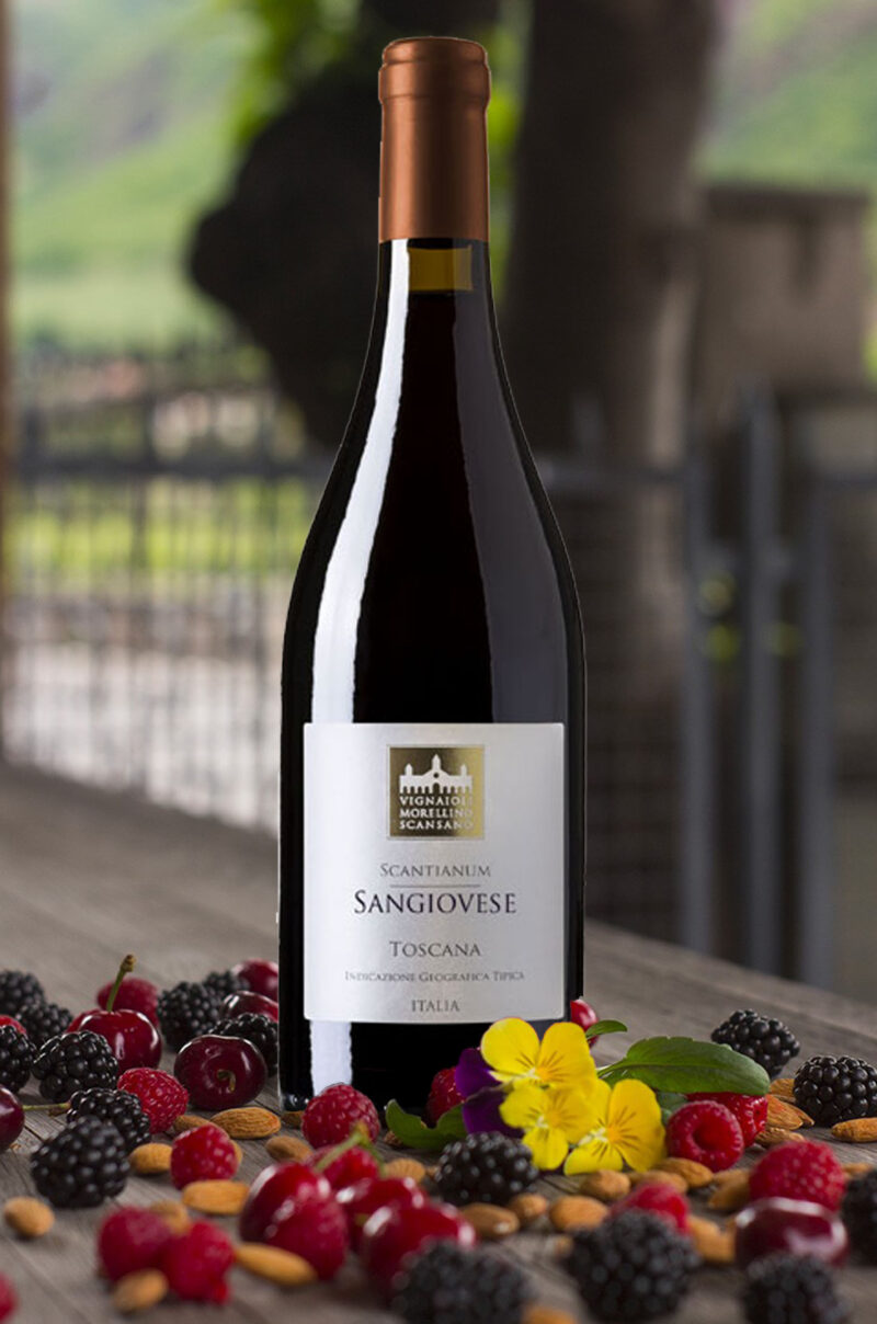Secco, fruttato e di grande bevibilità, il Sangiovese Scantianum è un rosso adatto alla tavola di tutti i giorni. Rubino carico, ha un naso dolce e piacevole caratterizzato da sentori freschi, vinosi e fruttati con riconoscimenti di prugne, mirtilli e more su fondo di note speziate. Succoso e mediamente strutturato, all’assaggio è secco, giustamente morbido, ben bilanciato dalla sottile nota fresca e dai tannini rotondi. Finale di buona lunghezza e ottima pulizia e carattere. Abbinamento: perfetto con antipasti a base di salumi, primi piatti con sughi di carne e secondi di carne