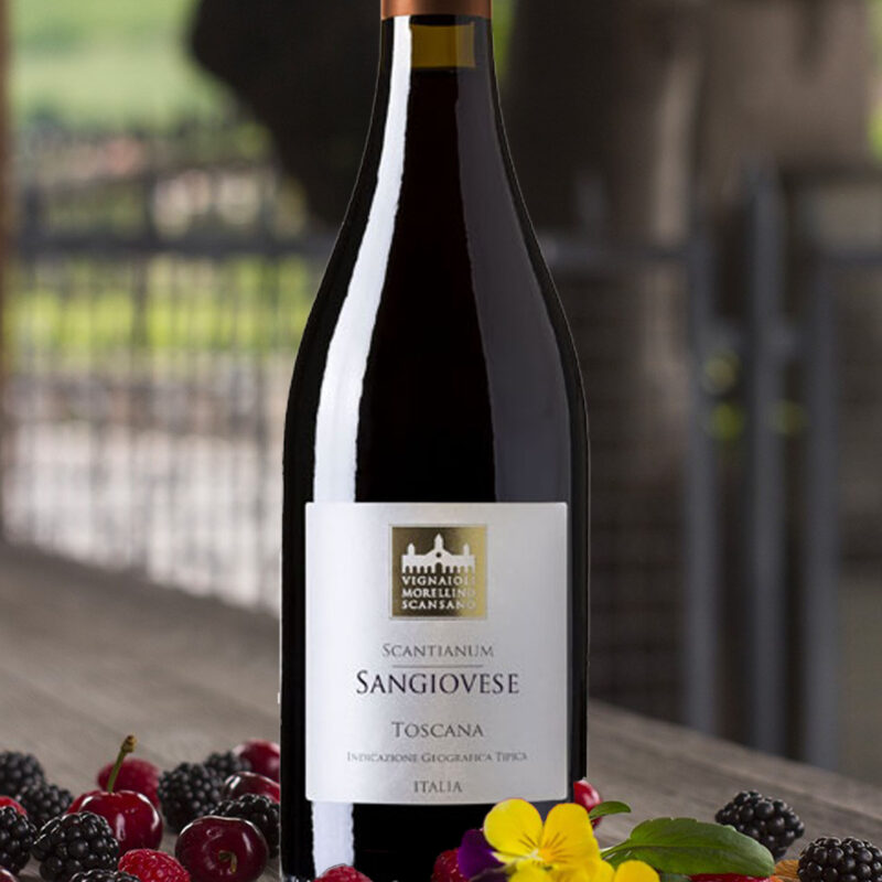 Secco, fruttato e di grande bevibilità, il Sangiovese Scantianum è un rosso adatto alla tavola di tutti i giorni. Rubino carico, ha un naso dolce e piacevole caratterizzato da sentori freschi, vinosi e fruttati con riconoscimenti di prugne, mirtilli e more su fondo di note speziate. Succoso e mediamente strutturato, all’assaggio è secco, giustamente morbido, ben bilanciato dalla sottile nota fresca e dai tannini rotondi. Finale di buona lunghezza e ottima pulizia e carattere. Abbinamento: perfetto con antipasti a base di salumi, primi piatti con sughi di carne e secondi di carne